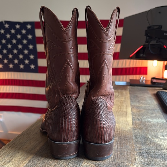 Tecovas Lizard Cowboy Boots Size 11 1/2 D - Picture 5 of 7